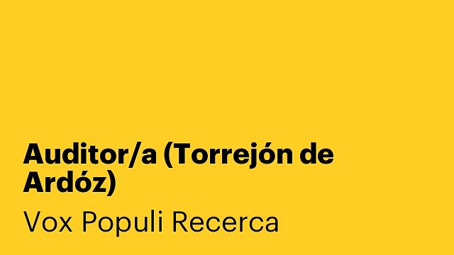 Auditor/a (Torrejón de Ardóz)