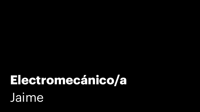 Electromecánico/a