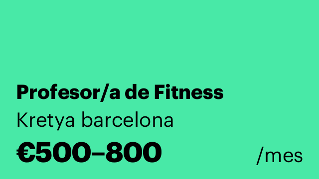 Profesor/a de Fitness