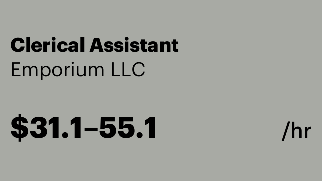 Clerical Assistant