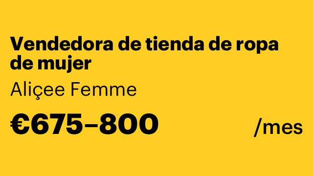 Vendedora de tienda de ropa de mujer