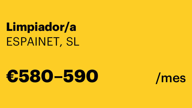 Limpiador/a