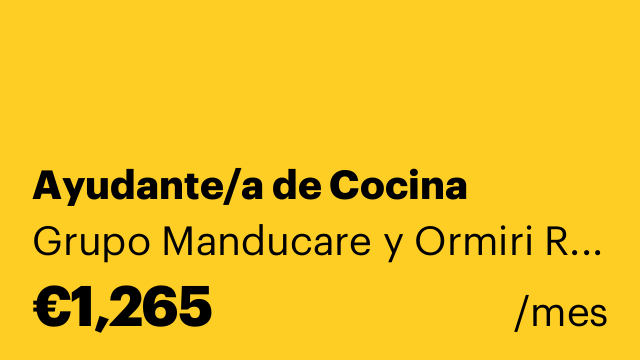 Ayudante/a de Cocina