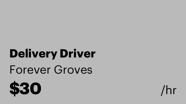 Delivery Driver