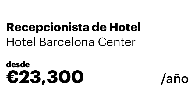 Recepcionista de Hotel