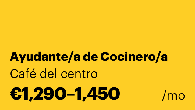 Ayudante/a de Cocinero/a