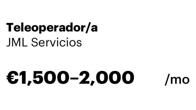 Teleoperador/a