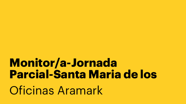 Monitor/a-Jornada Parcial-Santa Maria de los Volcanes, Lanzarote