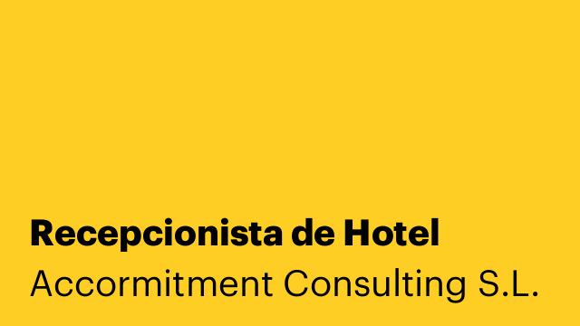 Recepcionista de Hotel