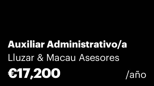 Auxiliar Administrativo/a
