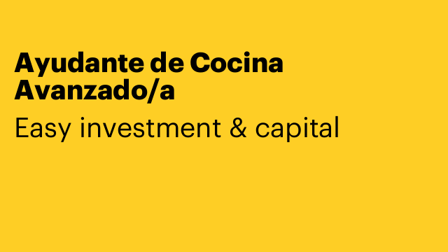 Ayudante de Cocina Avanzado/a