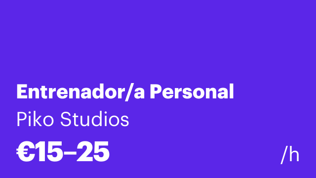 Entrenador/a Personal