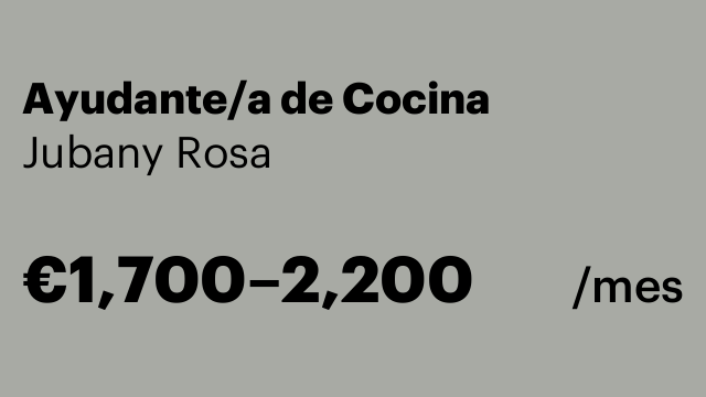 Ayudante/a de Cocina