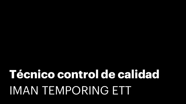 Técnico control de calidad