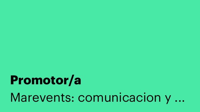 Promotor/a