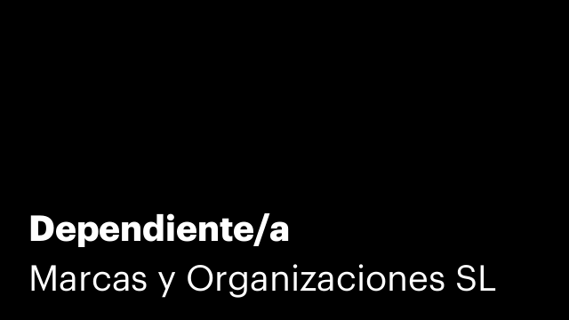 Dependiente/a