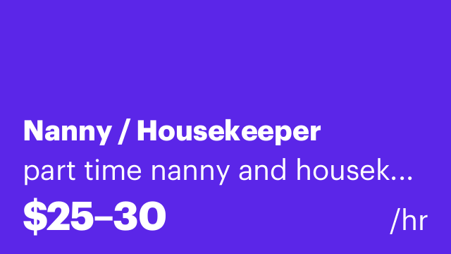 Nanny / Housekeeper