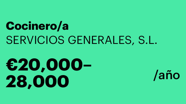 Cocinero/a