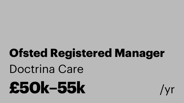 Ofsted Registered Manager