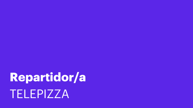 Repartidor/a