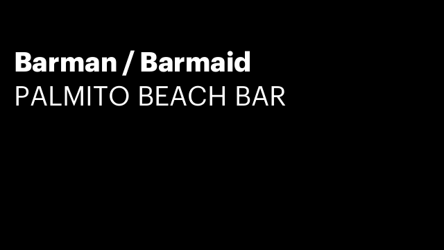 Barman / Barmaid