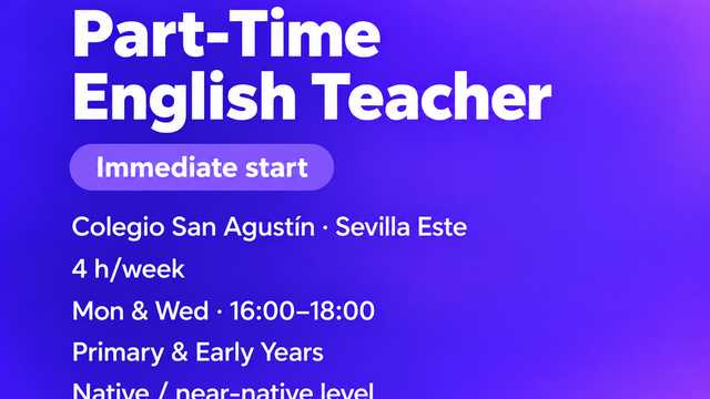 Part-Time English Teacher