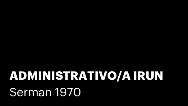 ADMINISTRATIVO/A IRUN
