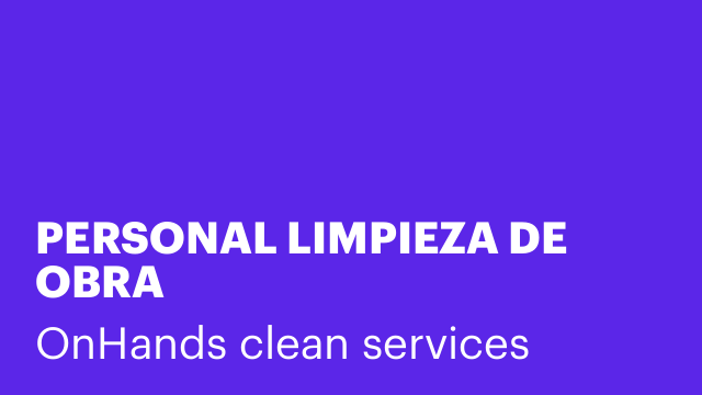 PERSONAL LIMPIEZA DE OBRA