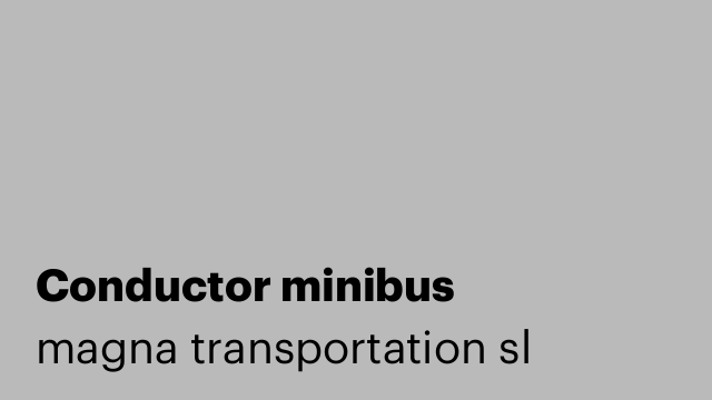 Conductor minibus