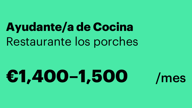 Ayudante/a de Cocina