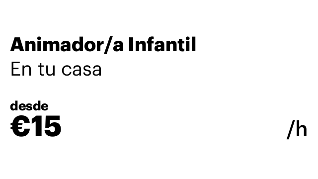 Animador/a Infantil