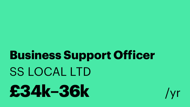 Business Support Officer
