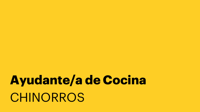 Ayudante/a de Cocina
