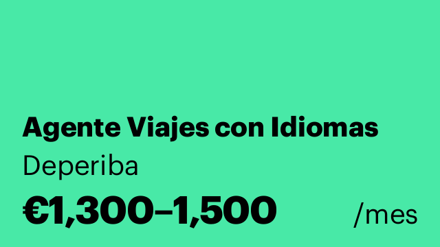 Agente Viajes con Idiomas
