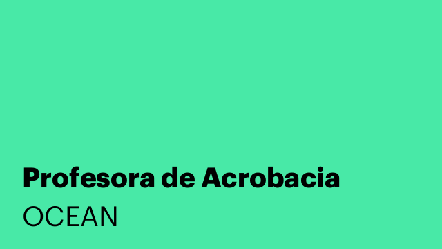 Profesora de Acrobacia