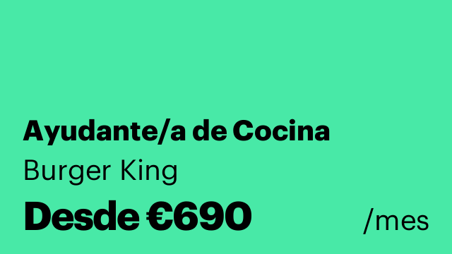 Ayudante/a de Cocina