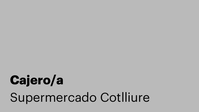 Cajero/a
