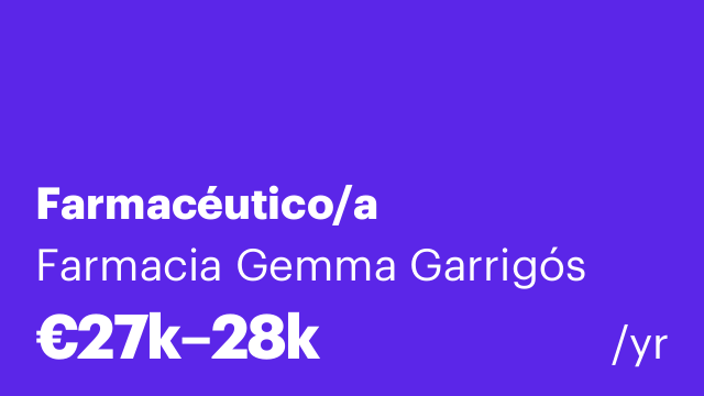 Farmacéutico/a