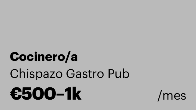 Cocinero/a