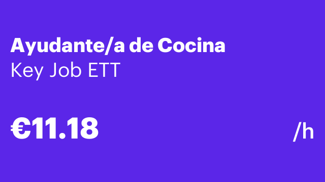 Ayudante/a de Cocina