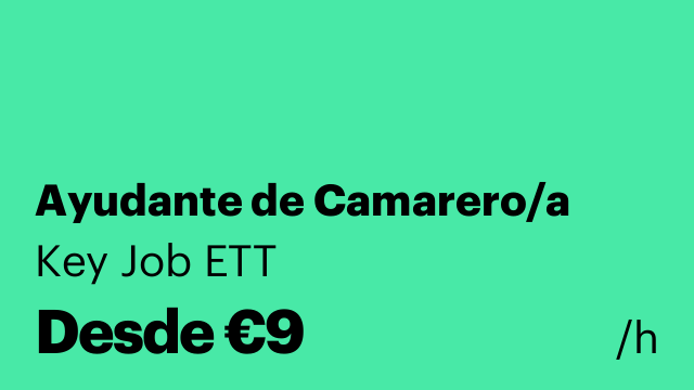Ayudante de Camarero/a
