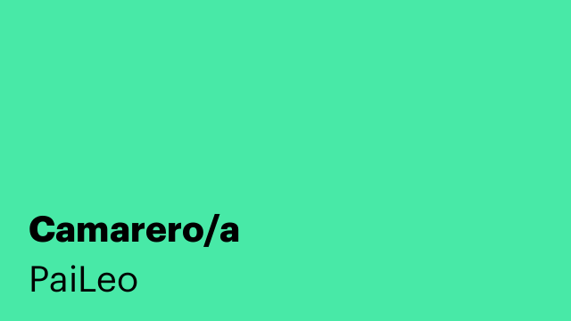 Camarero/a