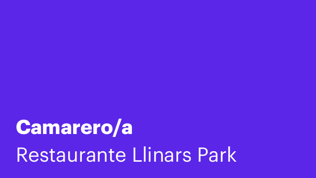 Camarero/a