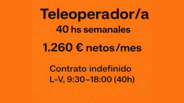 Teleoperador/a Comercial