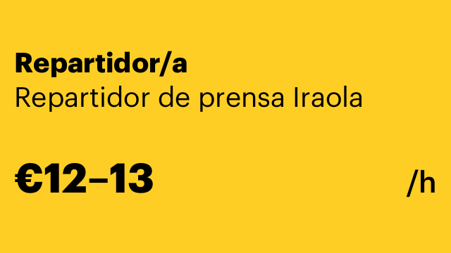 Repartidor/a
