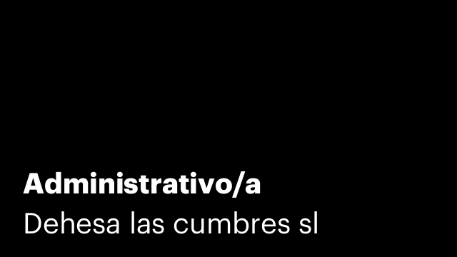 Administrativo/a