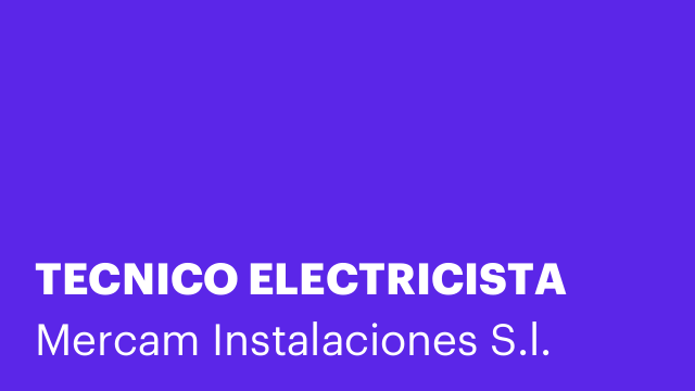 TECNICO ELECTRICISTA