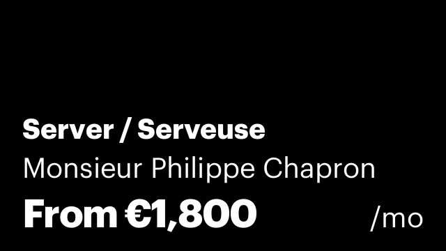 Server / Serveuse