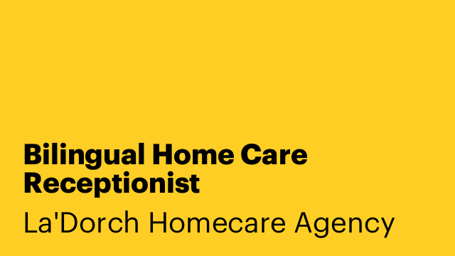 Bilingual Home Care Receptionist (Russian/English)