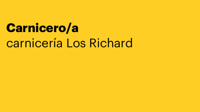 Carnicero/a